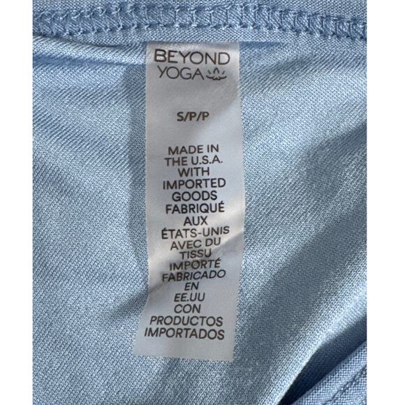 Beyond Yoga Featherweight Flutter Tank Sky Blue Heather Size S - Picture 6 of 11